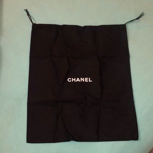 Chanel dust bag in black